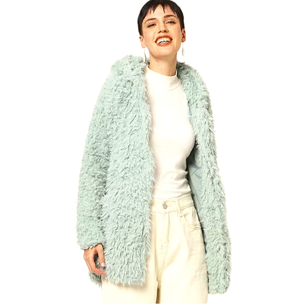 Mint Green Wild Fable Teddy Coat